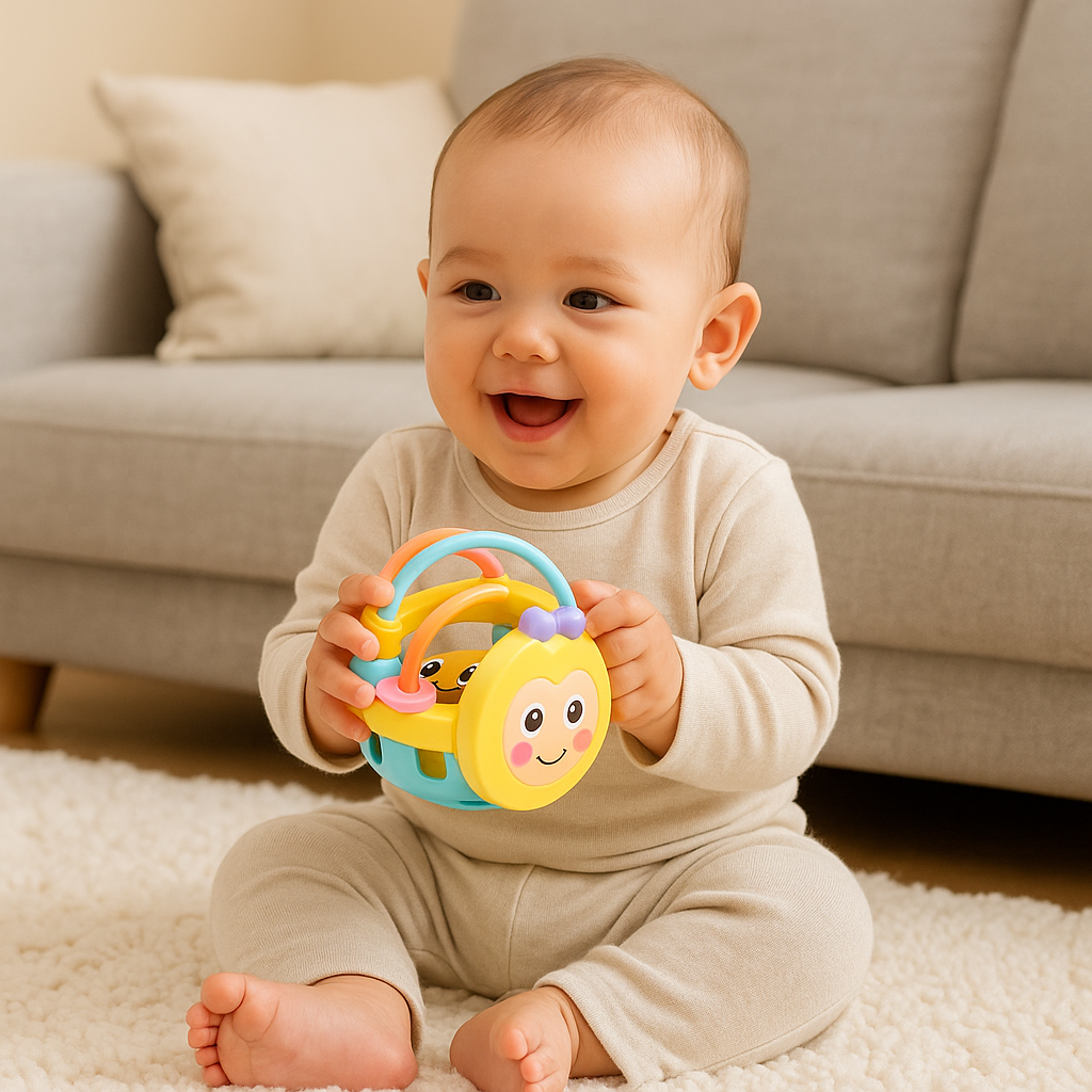 Sanfter Beißring für Babys – Lern- & Spielzeug aus Silikon