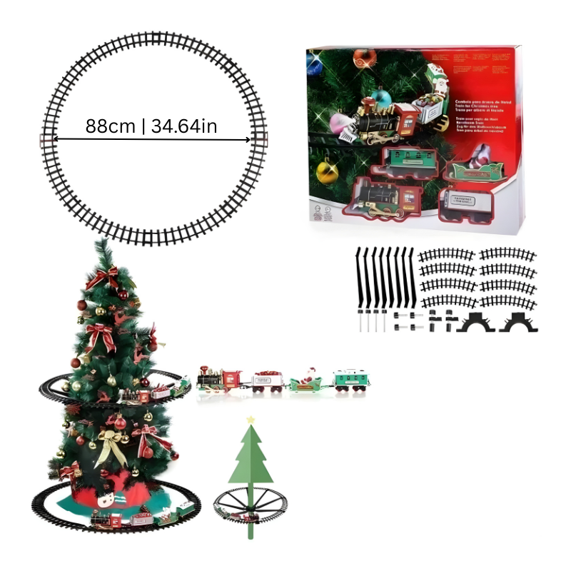Weihnachtsbaum Zugset mit Licht und Musik – magische Momente