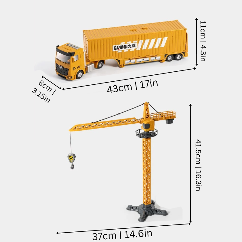 Montage Baufahrzeug für Kinder – 2-in-1 Truck mit Werkzeug