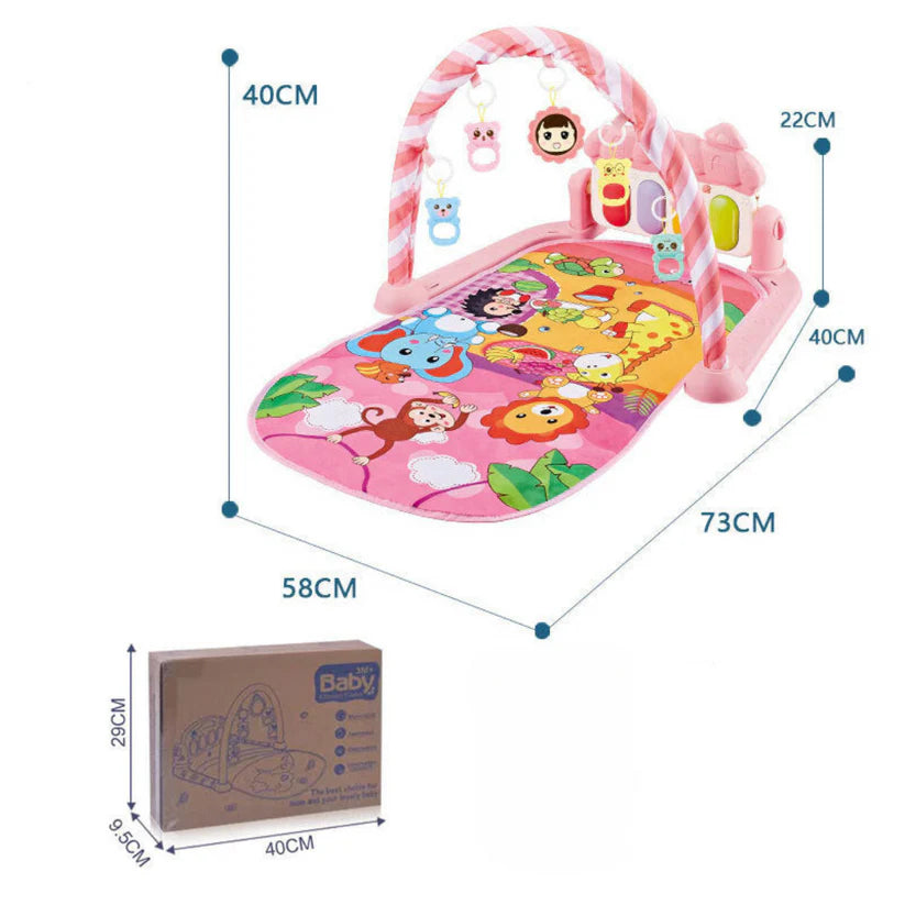 Musikalische Spielmatte für Babys – Interaktive Krabbel- & Lernmatte mit Musik & Licht