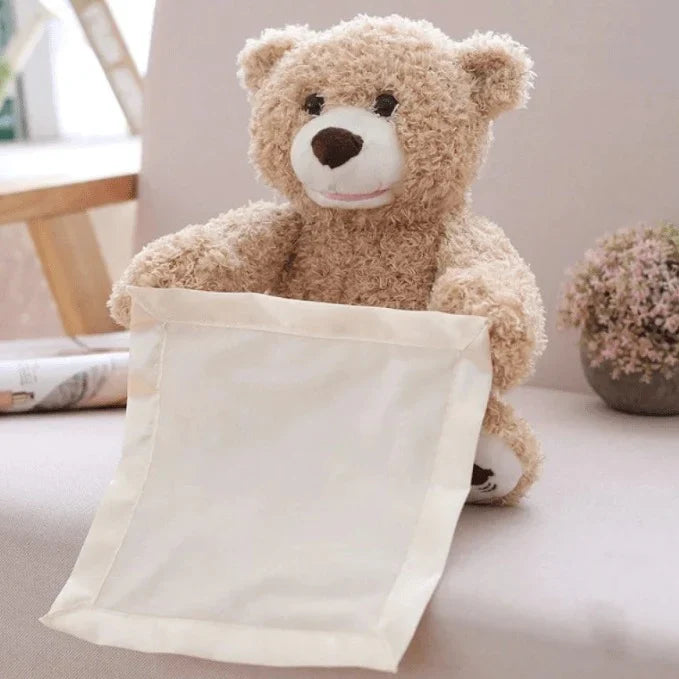 Kuschel-Teddybär 'Peek a Boo' – Plüschbär mit Versteckspiel