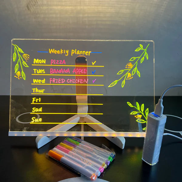 LED Zeichenbrett für Kinder – Leuchtendes Mal- und Schreibtafel Spielzeug