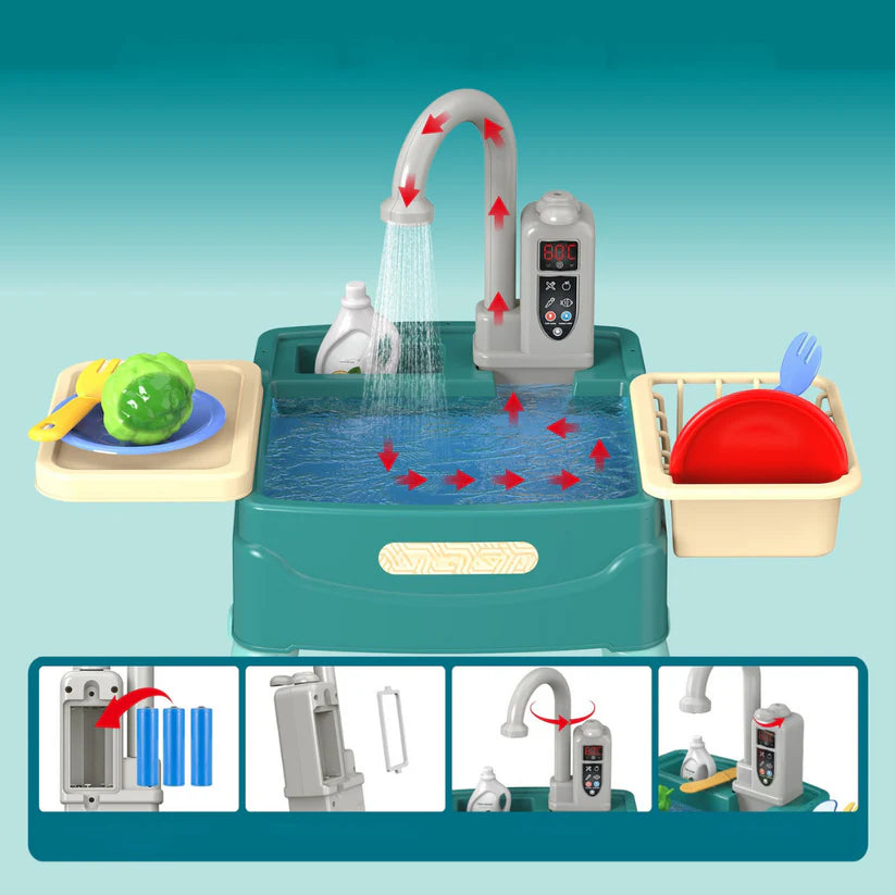 Spielküche für Kinder – WasserWunder mit Magischem Wasserhahn