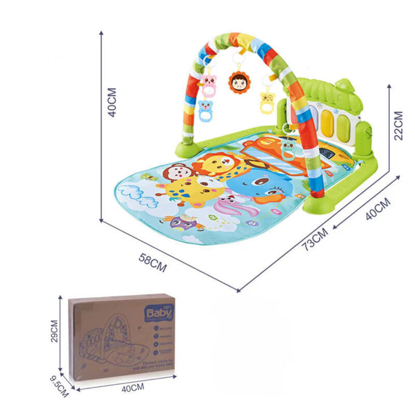 Musikalische Spielmatte für Babys – Interaktive Krabbel- & Lernmatte mit Musik & Licht