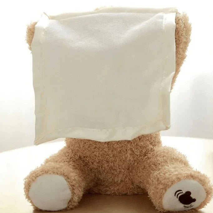 Kuschel-Teddybär 'Peek a Boo' – Plüschbär mit Versteckspiel