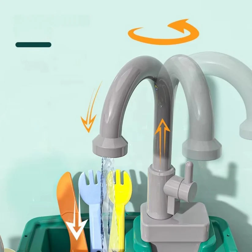 Spielküche für Kinder – WasserWunder mit Magischem Wasserhahn
