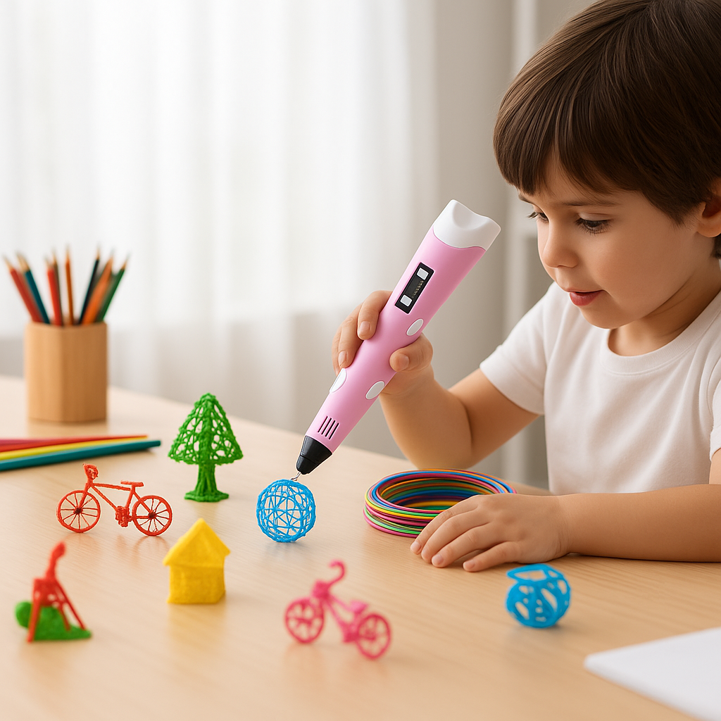 Kreativer 3D Druckstift – Zeichnen & Modellieren für Kinder