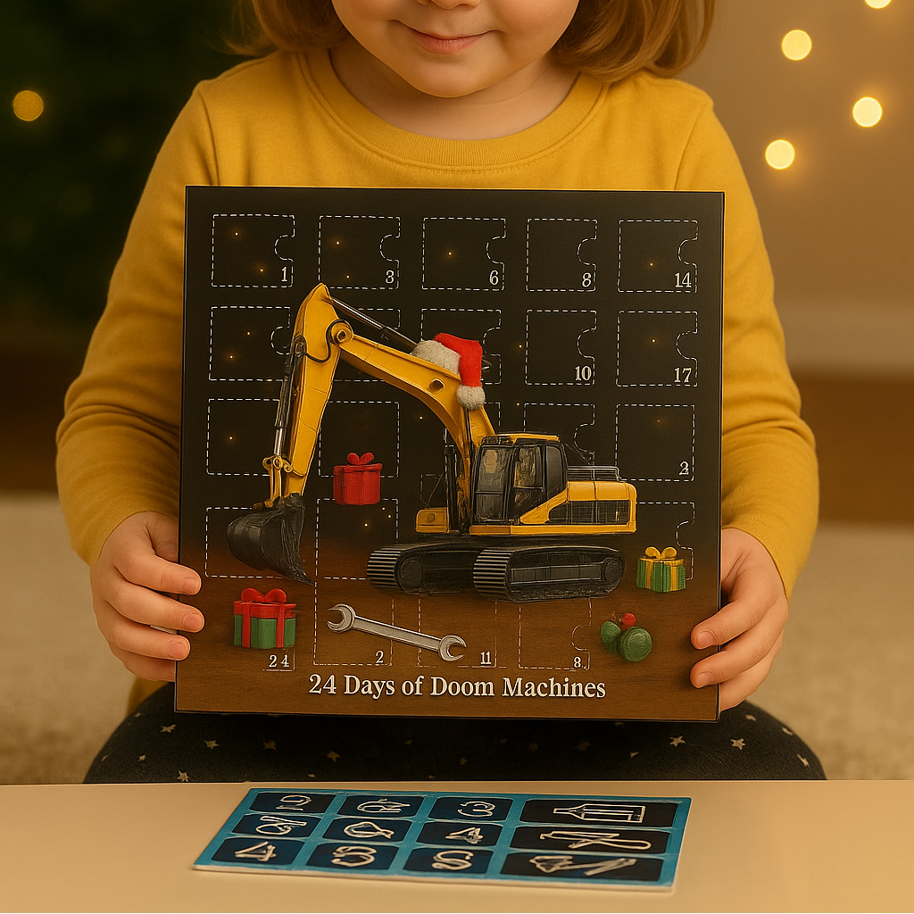 Adventskalender mit Baustellenfahrzeugen 24 Tage voller Baustellenfahrzeuge