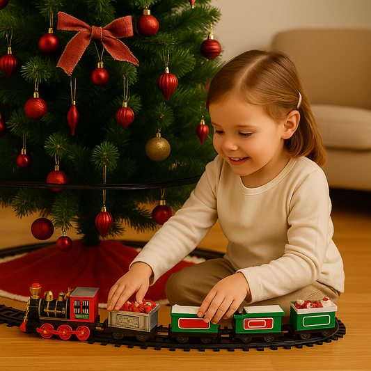 Weihnachtsbaum Zugset mit Licht und Musik – magische Momente