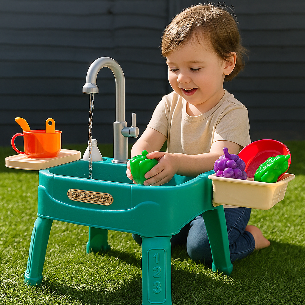 Spielküche für Kinder – WasserWunder mit Magischem Wasserhahn