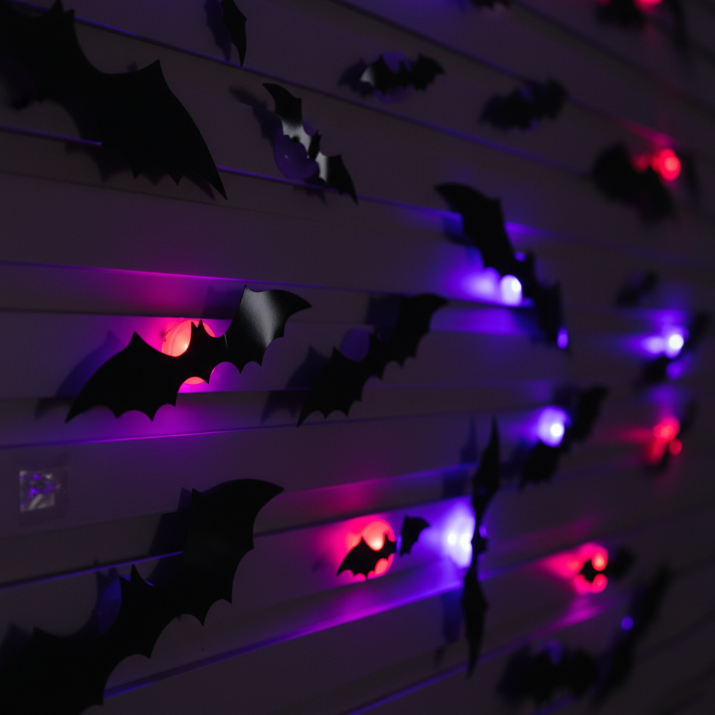 Halloween Fledermaus Deko – Leuchtende 3D LED-Bats für Haus & Party